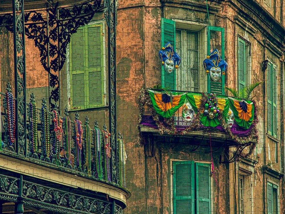 French Quarter Mardi Gras Decorations Jigsaw Puzzle by Mountain Dreams -  Pixels Puzzles